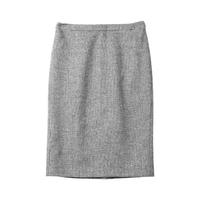 Wool Pencil Skirt (Black/White Puppytooth / 16)