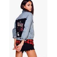 World Tour Boyfriend Denim Jacket - black