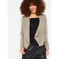 womens khaki waterfall blazer khaki