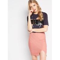 womens pink bandage skirt pink