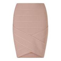 womens pink bandage skirt pink