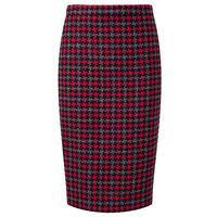 Wool Pencil Skirt (Red Oversized Check / 10)