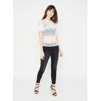 womens tulle t shirt ivory