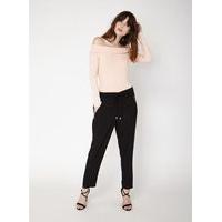 womens black zip pocket joggers black