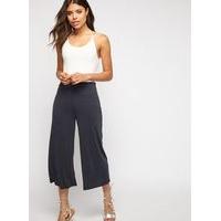 Womens Soft Touch Wide Leg Trousers, Black