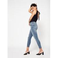 Womens PETITE LIZZIE Authentic Jeans, Dark Blue