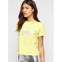 Womens Yellow Over It T-Shirt, Yellow