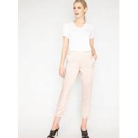 Womens Satin Pintuck Suit Trousers, Powder Blush