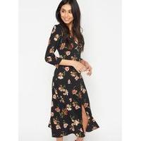 Womens Floral Print Button Through Midi Dress, Assorted