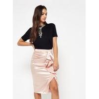 womens gold ruffle skirt gold colour