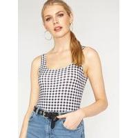 Womens Gingham Square Neck Body, Assorted