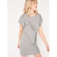 womens asymmetric frill t shirt dress assorted