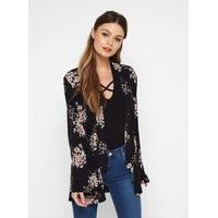 Womens Floral Print Short Kimono, Assorted