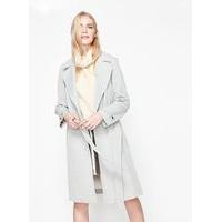 womens grey stitch mac coat light grey