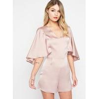 Womens Mink Cape Playsuit, Mink