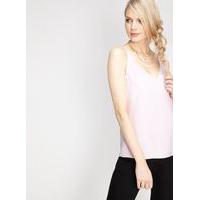 Womens Lilac Cross Back Camisole Top, Lilac
