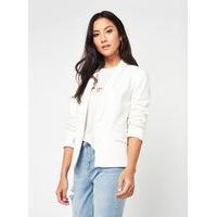 Womens Ivory Ponte Blazer, Ivory