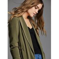 Womens Khaki Channel Duster Coat, Khaki