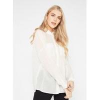 Womens Ivory Casual Shirt, ivory