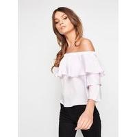 Womens PETITE Lilac Double Layer Blouse, Lilac