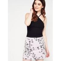 womens lilac floral a line skirt assorted