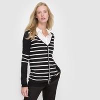 Wool Mix Striped Cardigan