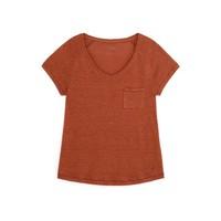 Woman\'s loose-fit linen jersey T-shirt, HEKI