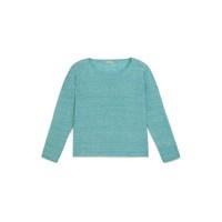 womans chin linen knit sweater hayama