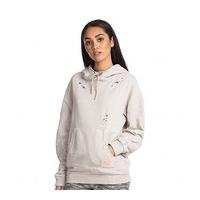 Womens Squad Ripped Distressed Hooded Top