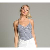 Womens Striped Bodysuit