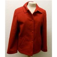 womens woolen coat size 14 red casual jacket coat