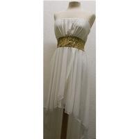 Women\'s Dress V London - Size: 14 - Cream / ivory - Strapless dress