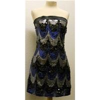 Women\'s Evening Sequined Strapless Dress - Size: 12 - Metallics - Strapless dress