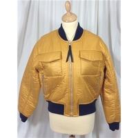 wood wood jacket wood wood size 8 yellow casual jacket coat