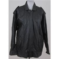 Woman size 14 black leather jacket