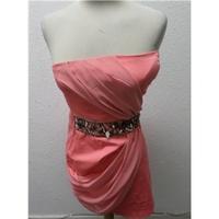 Women\'s dress Jane Norman - Size: 8 - Coral - Strapless dress