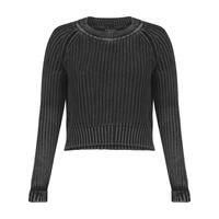 Womens Acid Wash Knitted Jumper