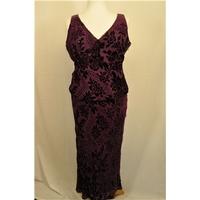 womens two piece sparkly outfit ms marks spencer size 16 purple evenin ...