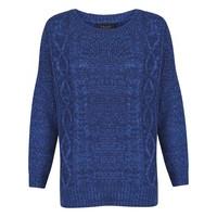 womens amara reya lemon blossom blue crew neck jumper