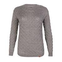 womens tokyo laundry flax split hem grey jumper