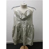 Women\'s evening dress Miss Selfridge - Size: 14 - Metallics - Strapless dress
