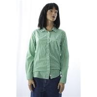 Women\'s Gap Size Small Green Check Shirt