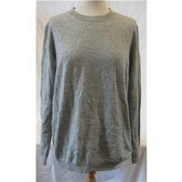 womens loose fitting cashmere jumper pure collection size 14 grey jump ...