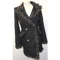 womens coat liilivon size 10 black smart jacket coat
