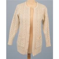 Woolovers - Size: S - Cream / ivory - Cardigan