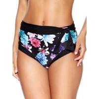 womens ladies swimwear floral blossom print high waist slimming tummy  ...