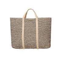 Woven Stripe Bag - Black