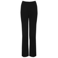 womens ladies classic plain slim leg full length lightweight easy care ...