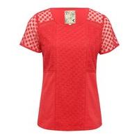 womens ladies cotton blend lightweight jersey short sleeve scoop neck  ...