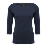 womens ladies plain pure cotton three quarter length sleeve bardot nec ...